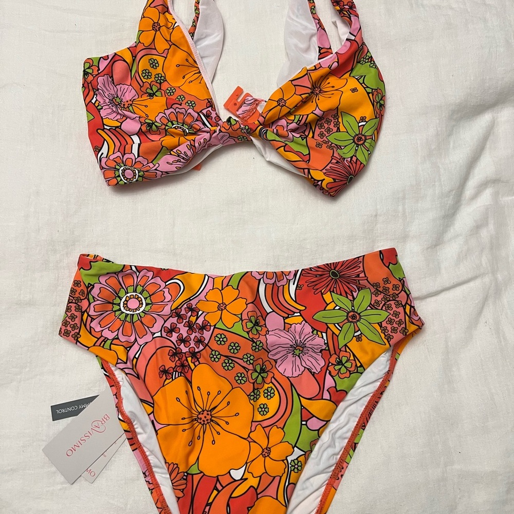 Colorful Floral Bikini Set